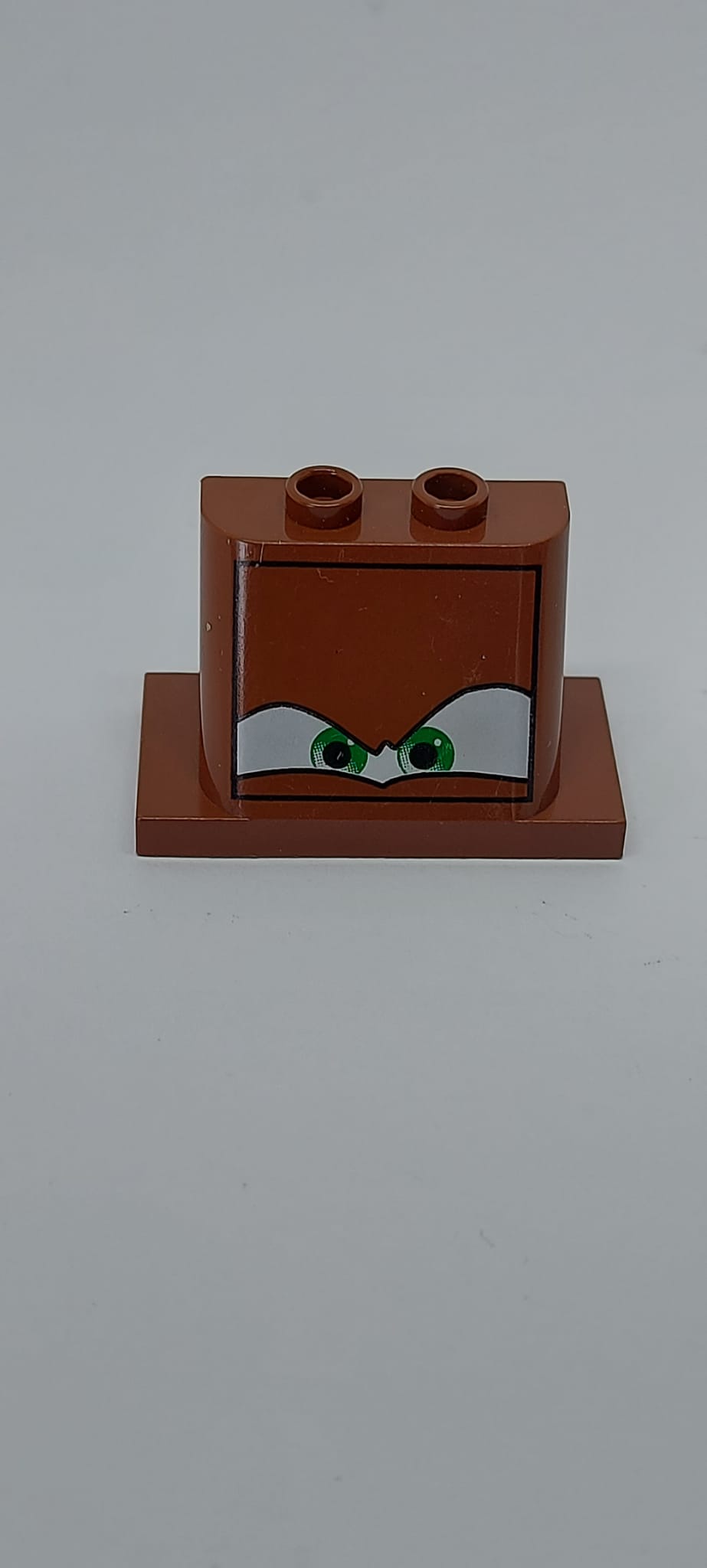 2x3x2 Windschutzscheibe bedruckt Cars with 2 x 4 Base with Eyes on White Background Pattern 4 neubraun reddish brown