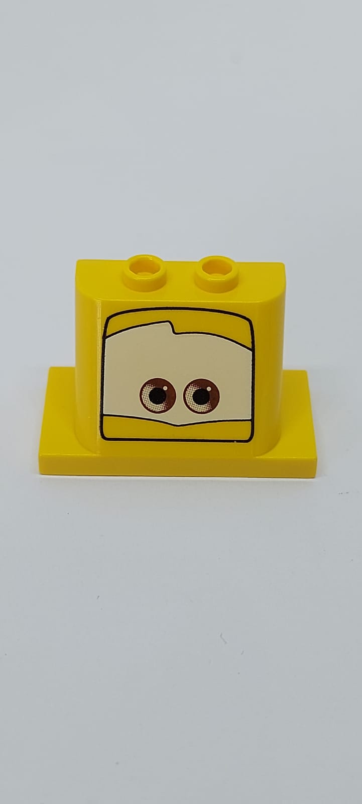 2x3x2 Windschutzscheibe bedruckt Cars with 2 x 4 Base with Eyes on White Background Pattern 3 gelb