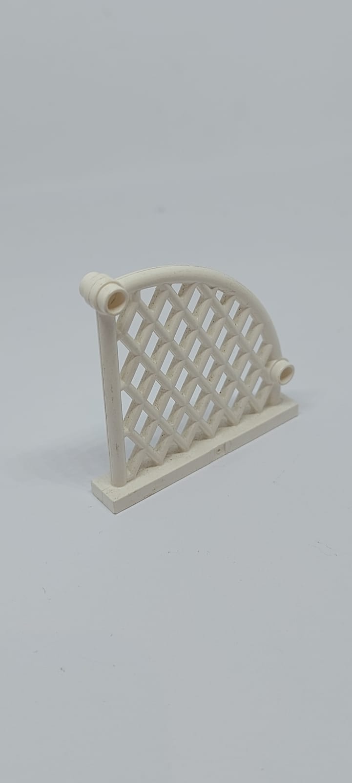 6x1x5 Netz Gitter abgerundet 1/4 Kreis, Soccer weiß white