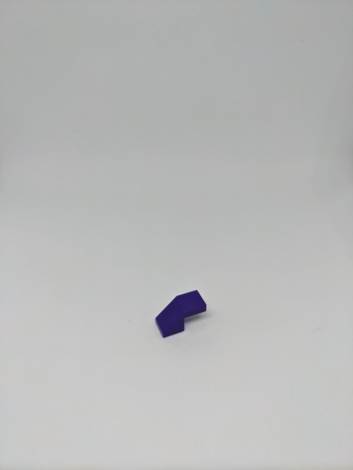 1x2 Halbbogenstein mit Kante ohne Noppen lila dark purple