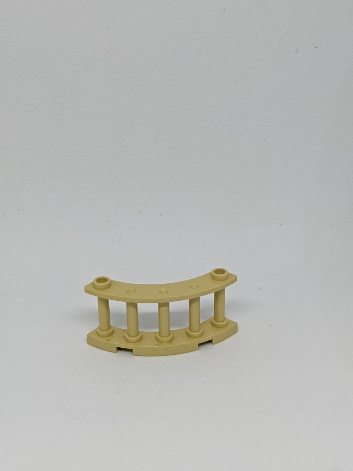 4x4x2 Zaun mit Stäben 1/4  2 Noppen Kreis beige tan