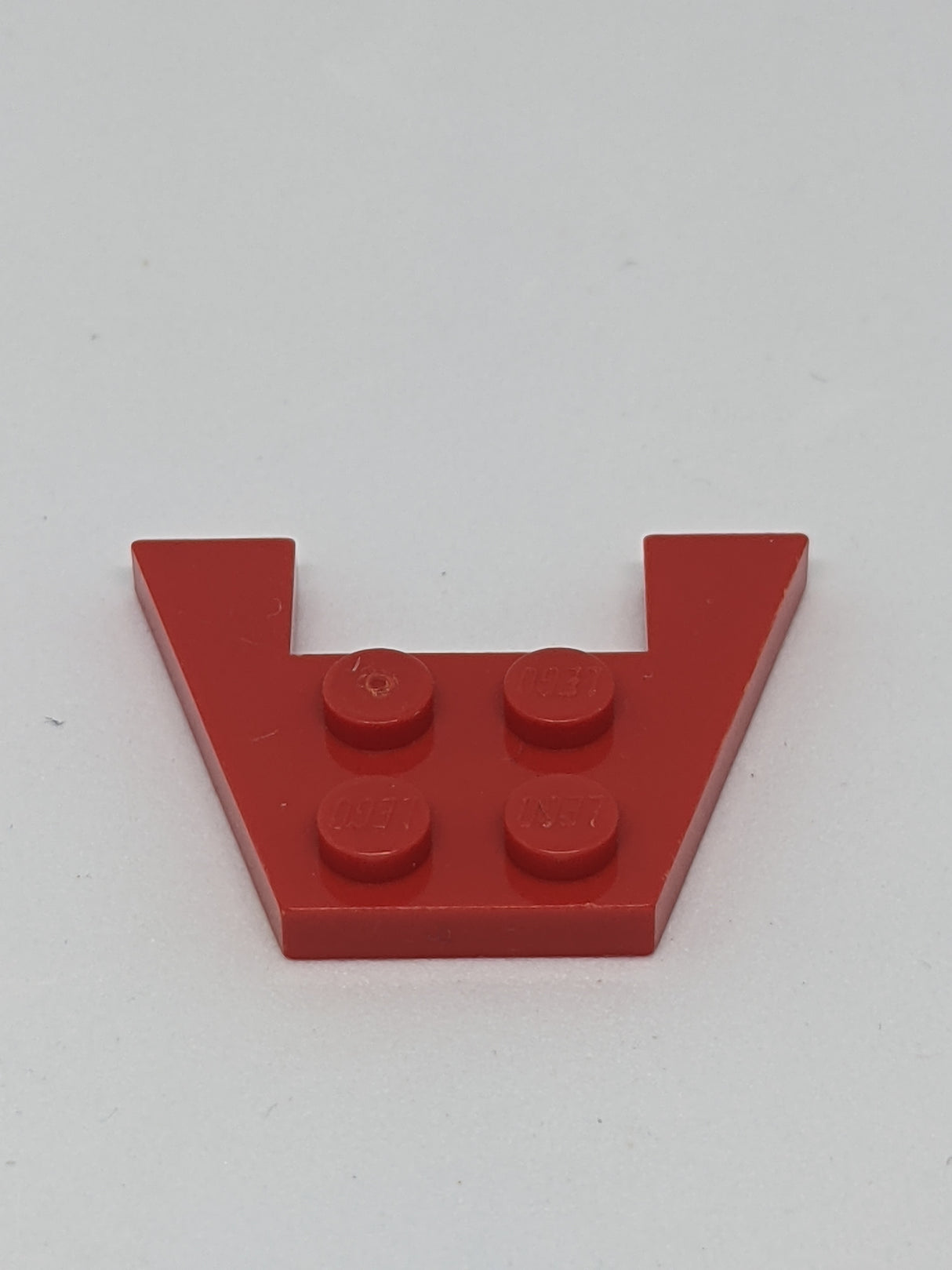 3x4 Keilplatte ohne Noppenkerben rot