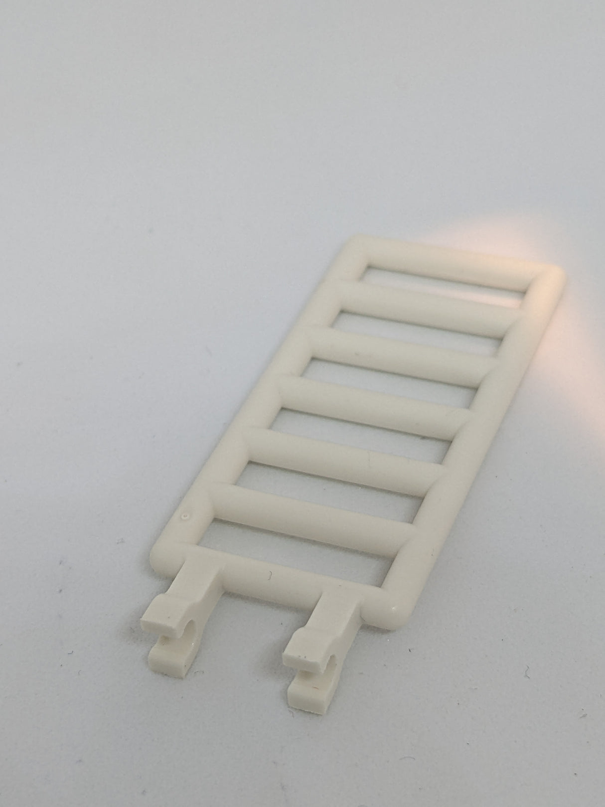 7x3 Leiter mit 2 Clips weiß white