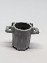 2x2x2 Behälter Mülleimer mit 4 Deckelhaltern neuhellgrau light bluish gray