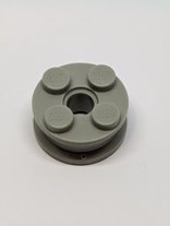 2x2 Felge mit 4 Noppen und Pinloch althellgrau light gray