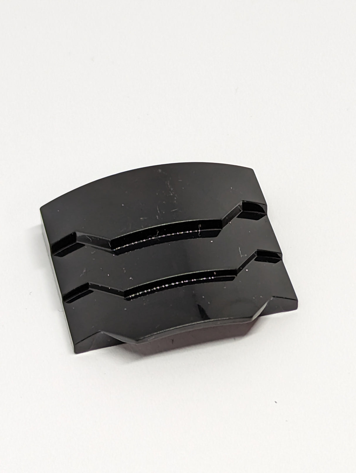 4x3 Keilstein ohne Noppen gestuft schwarz black