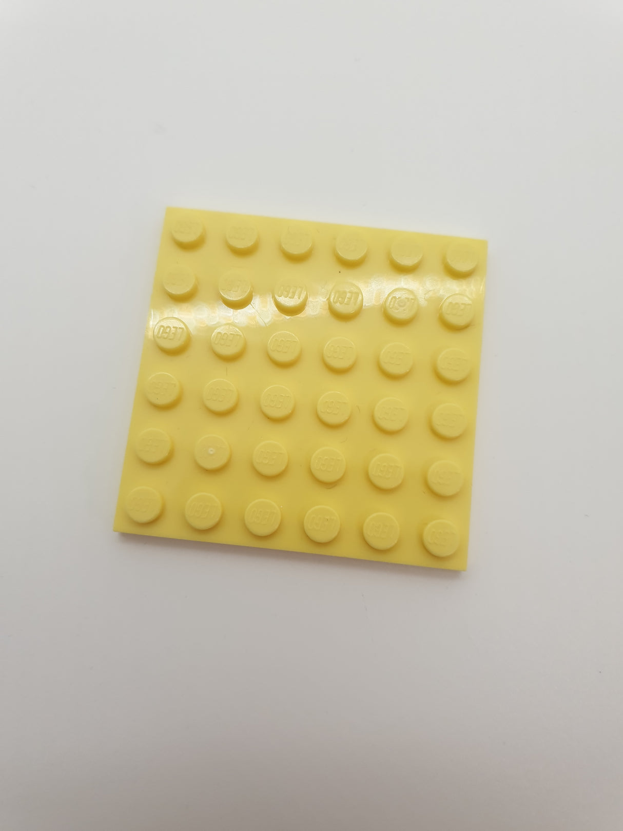 6x6 Platte hellgelb bright light yellow