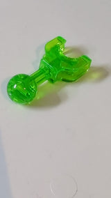 Hero Factory Arm/Bein mit Kugelgelenk an der Achse und Kugelpfanne, kurz transparent mediumgrün