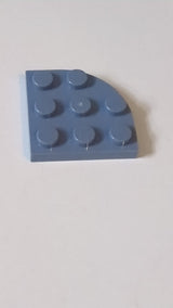 3x3 Teller, abgerundete Ecken sandblau