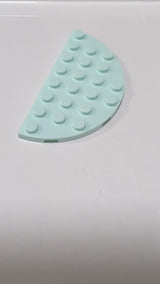 4x8 Platte doppelt abgerundet aqua (hell)