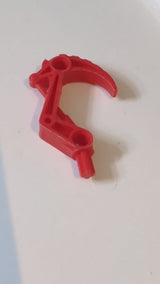 Bionicle-Klauenhaken mit Achse rot
