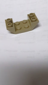 NEU Schrägstein doppelt invert 45 4 x 2 mit 2 x 2 Ausschnitt dunkelbeige