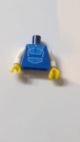 Torso blauer Jogginganzug mit Muster / blaue Ärmel / gelbe Hände blau