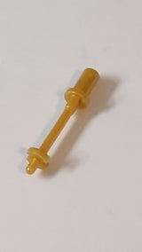 Minifigur, Skistock-Zubehör 3L mit Griff, Stopperring und Seitenstoppern pearlgold