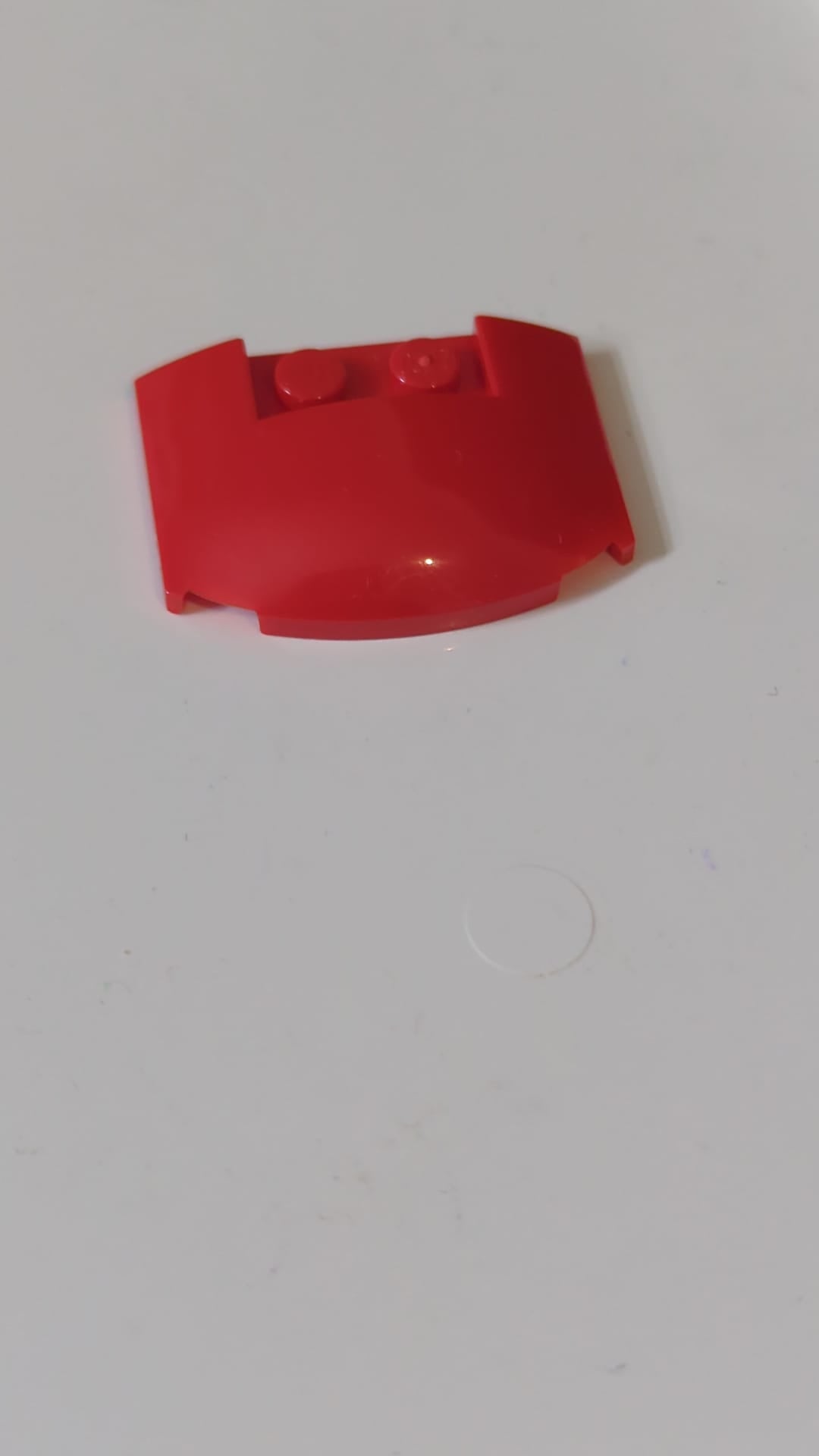 3x4x2/3 Keilförmiger Stein dreifach gebogen rot