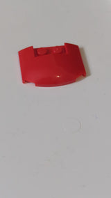 3x4x2/3 Keilförmiger Stein dreifach gebogen rot