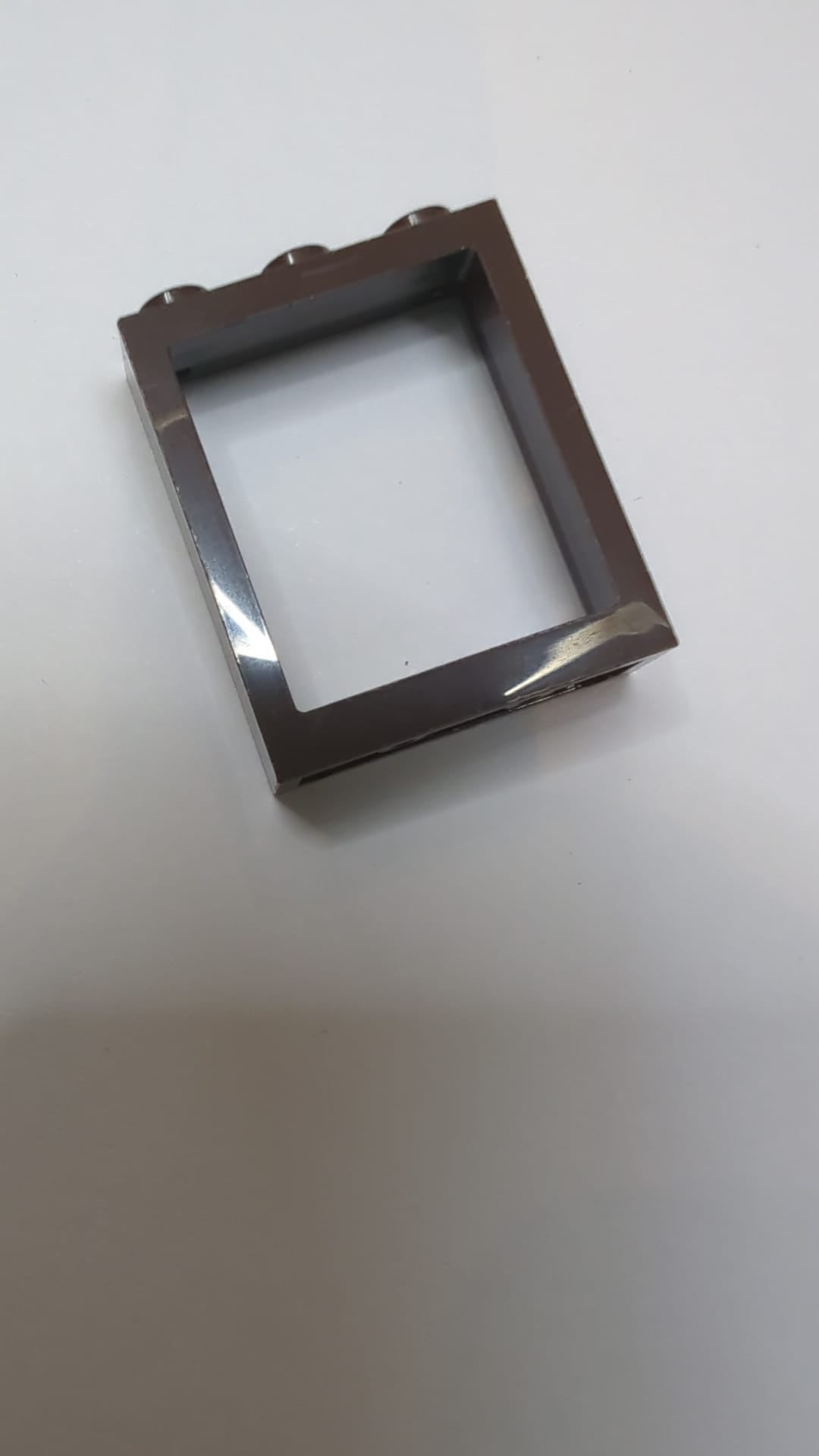 1x3x3 Fenster flache Front dunkelbraun