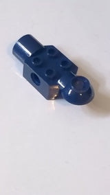 2x2 Technic Stein, modifizierter Stein mit Stiftloch, Kugelgelenk (halbe horizontale Drehung) und Kugelgelenkbuchse dunkelblau