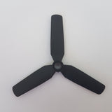 NEU Propeller 3 Blatt 9 Durchmesser mit vertiefter Mitte schwarz