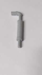 Fahrzeug, Auspuffrohr mit Technic-Stift, flaches Ende mit quadratischem Pinloch neuhellgrau