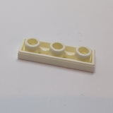 NEU Fliese, Modifiziert 1 x 3 Umgekehrt mit Loch weiss