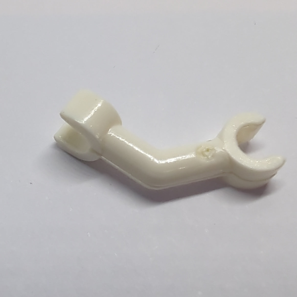 NEU Arm Skelett, gebogen mit Clips 90° (Vertikal) weiß