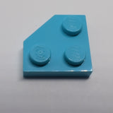 NEU Keilplatte 2 x 2 Eckplatte azur (medium)