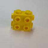 NEU Stein modifiziert 1 x 2 x 1 2/3 mit Noppen an 3 Seiten gelb