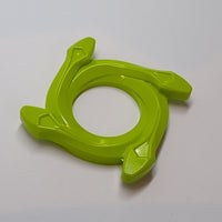 4x4 Ring mit 2x2 Loch und 4 Schlangenköpfen (Ninjago Spinner Crown) lindgrün lime