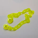 Kette 13cm 16M, 21 Glieder (16-17L) transparent neongrün trans-neon green