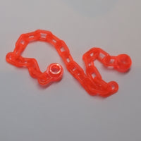 Kette 13cm 16M, 21 Glieder (16-17L) transparent neonorange trans-neon orange