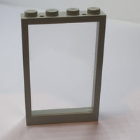 1x4x5 Fenster mit fester Scheibe althellgrau light gray