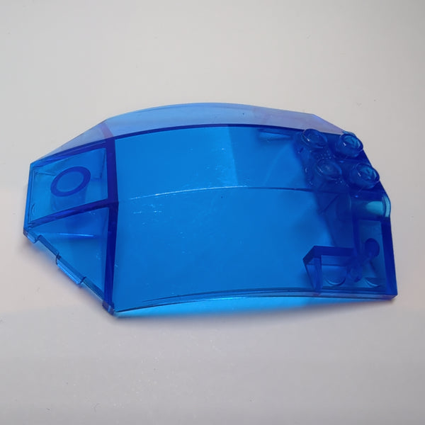 8x6x2 Windschutzscheibe gebogen transparent dunkelblau trans dark blue