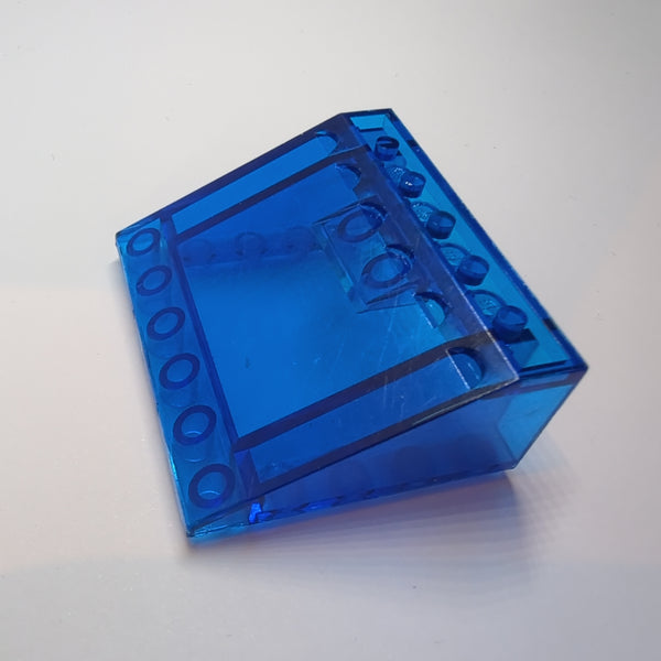 5x6x2 Schrägstein Slope 33° transparent dunkelblau trans dark blue