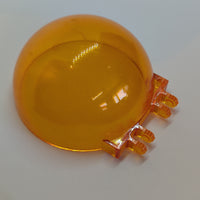6x6x3 Windschutzscheibe Kuppel Halbkugel Dome gebogen mit 2 Fingern transparent orange trans orange