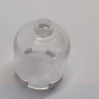 2x2x1 2/3 Rundstein Kuppel Oberteil hoch, blocked stud transparent weiß trans clear