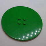 8x8 Rundfliese eben mit 4 Noppen mittig grün green