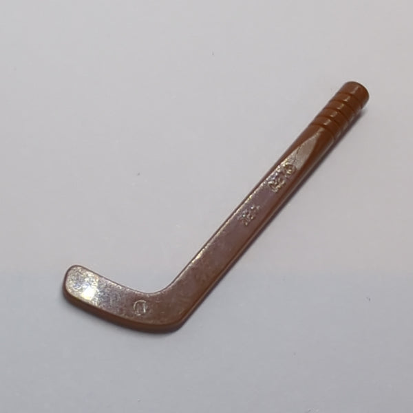 Utensil Minifigur Eishockeyschläger verjüngt neubraun reddish brown