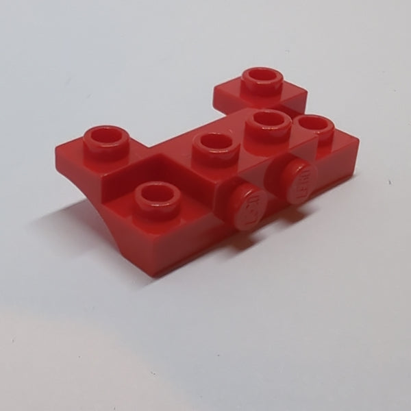 1x4 2x4 modifizierter Stein mit Seitennoppen und dünnen Seiten Kotflügel rot red