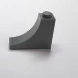1x3x2 Bogenstein invertiert neudunkelgrau dark bluish gray