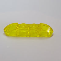 4x1 Dachstein gebogen mit zwei Noppen transparent gelb trans-yellow