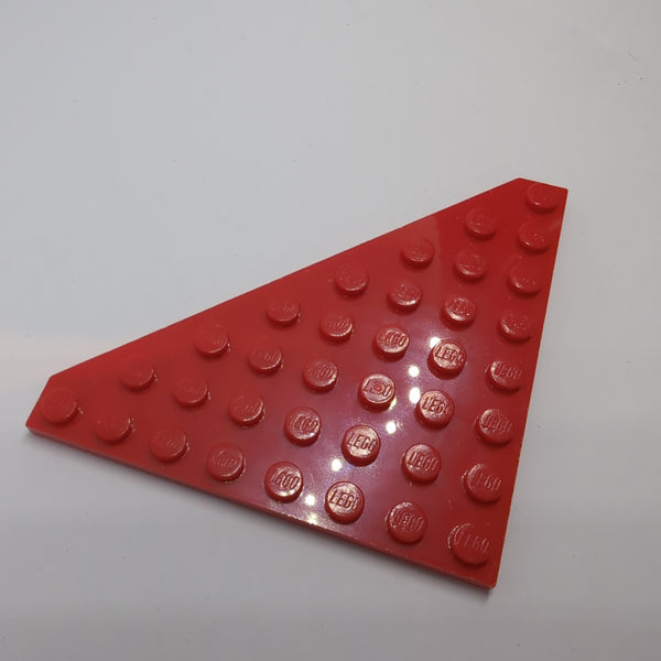 8x8 Eckplatte Dreieck / Flügel rot red