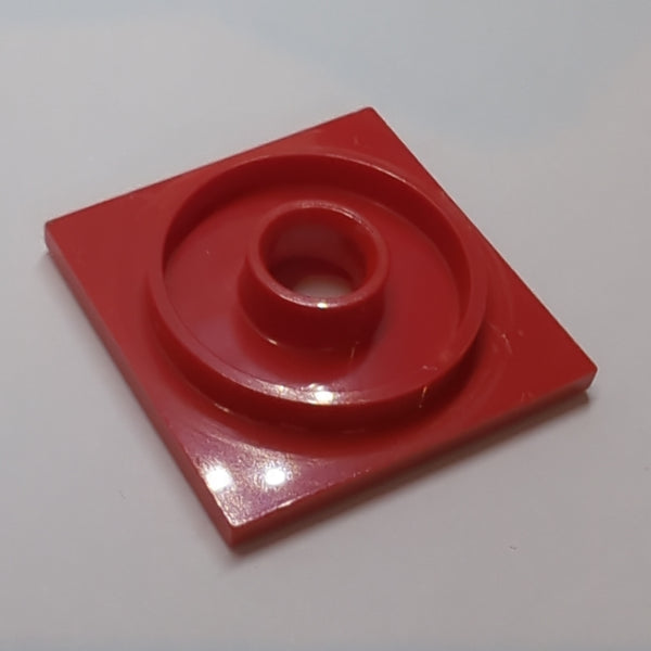 4x4 Platte für Drehteller rot red