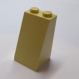 2x2x3 Dachstein 73° mit geschlossenen Noppen beige tan