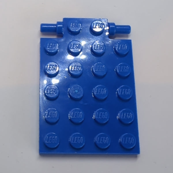 4x6 Platte modifiziert Falltür Scharnier (lange Pins) blau blue