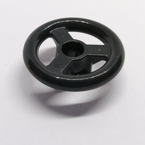 NEU Vehicle, Steering Wheel Small, 2 Studs Diameter schwarz black