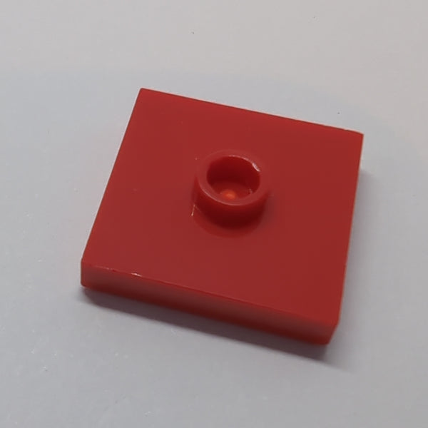 NEU Plate, Modified 2x2 with Groove and 1 Stud in Center (Jumper) rot red