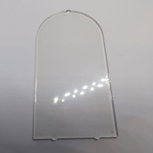 NEU Glass for Door Frame 1x6x7 Arched with Notches and Rounded Pillars transparent weiss trans clear