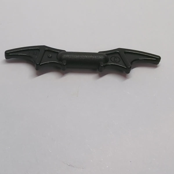 NEU Minifigure, Weapon Batman Batarang 2 Bat Wings with Bar in Middle schwarz black