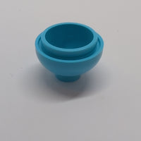 NEU Brick, Round 2x2 Dome Bottom azur medium azure